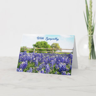 Bluebonnet Country Art Bloem Sympathie Kaart