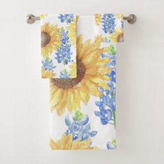 Bluebonnet et tournesol