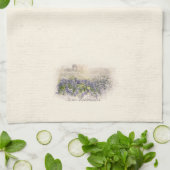 Bluebonnet Field Sketting Waterverf Theedoek (Gevouwen)