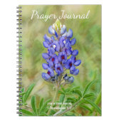 Bluebonnet Fleur Bleu Fleur Art Prière Journal (Devant)