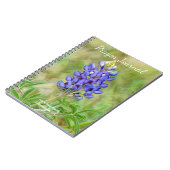 Bluebonnet Flower Blue Flower Art Prayer Journal Notitieboek (Linkerzijde)