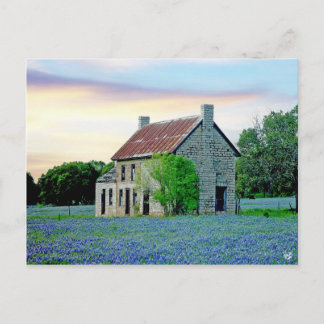 Bluebonnet House, Marble Herfsten, TX Briefkaart