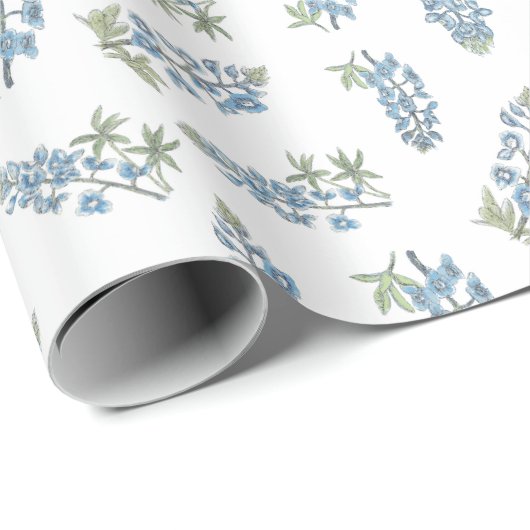 Bluebonnet Pattern Cadeaupapier (Rol Hoek)