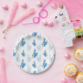 Bluebonnet Pattern Papieren Bordje (Feest)
