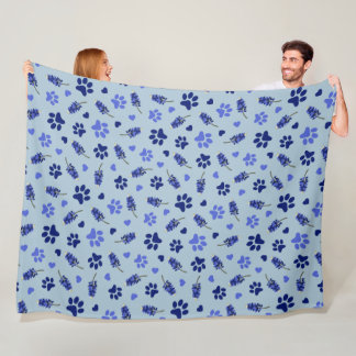 Bluebonnet Pet Lover Blanket – Texas Bloemen Gooi Fleece Deken