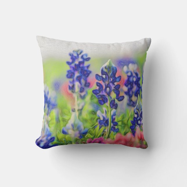 Bluebonnet Pillow Kussen (Voorkant)