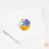 Bluebonnet-Sticker Ronde Sticker (Envelop)