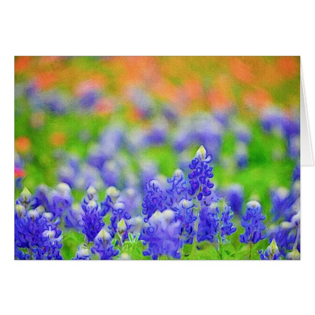 Bluebonnet sur la toile (Devant horizontal)