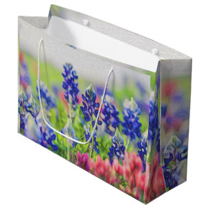 Bluebonnet sur un sac de cadeau