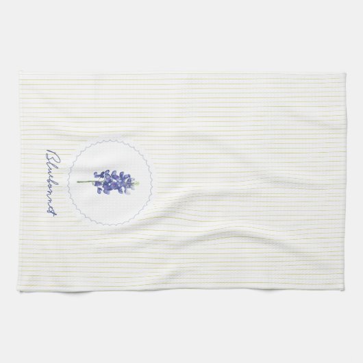 Bluebonnet, Texas Wilde Bloem Theedoek (Horizontaal)