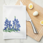 Bluebonnet Wild Flowers, Texas Flowers Theedoek (Quarter Fold)