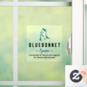 Bluebonnet Window Decall Raamsticker (Huis)
