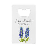 Bluebonnets Aquarelle Bleu Fleur Floral Mariage (Dos)