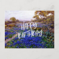 Bluebonnets bij schemering, ten noorden van San An
