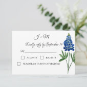 Bluebonnets Blue Floral Texas fleurs Moderne RSVP (Debout devant)