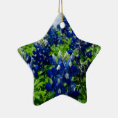 Bluebonnets Blue Floral Texas Texan Elegant Keramisch Ornament (Rechts)