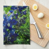 Bluebonnets Blue Floral Texas Texan Elegant Theedoek (Quarter Fold)