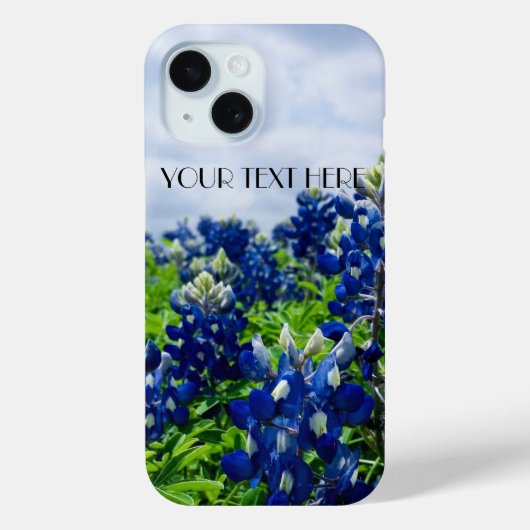 Bluebonnets Blue Flowers Texas Lupine Floral Case-Mate iPhone Case (Achterkant)