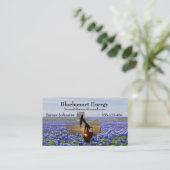 Bluebonnets de cartes de visite d'huile et (Debout devant)