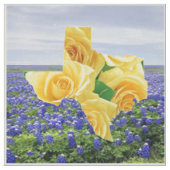 Bluebonnets de Texas et tissu de rose jaune (Échantillon)