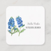 Bluebonnets élégant Floral Texas Carte de visite (Devant)