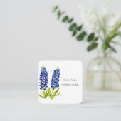 Bluebonnets élégant Floral Texas Carte de visite (Debout devant)