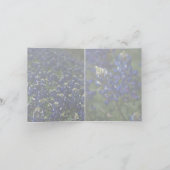 Bluebonnets et un carte de remerciements de route (Intérieur)