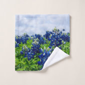 Bluebonnets Fleurs Bleues Texas Texan State Floral (Gant de toilette)