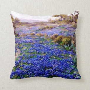 Bluebonnets in Twilight, ten noorden van San Anton Kussen