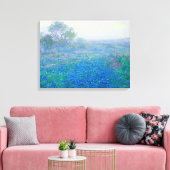 Bluebonnets near San Antonio, Texas door Onderdonk Canvas Afdruk (Insitu (Woonkamer))