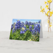 Bluebonnets Notecard Kaart (Gele Bloem)