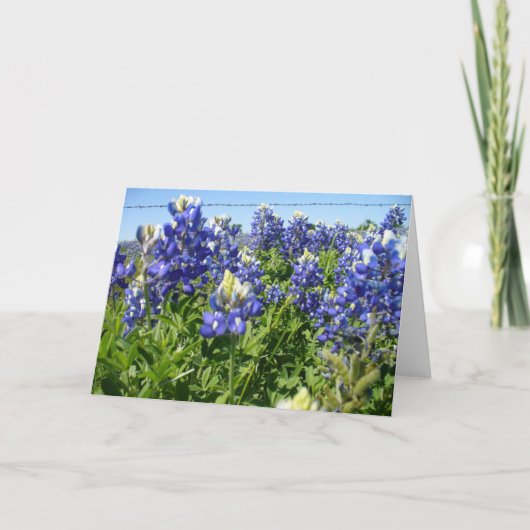 Bluebonnets Notecard Kaart (Voorkant)