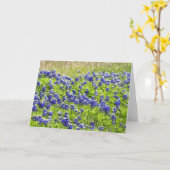 Bluebonnets peints 1 Carte Écriture Isaïe 61:11 (Fleur jaune)