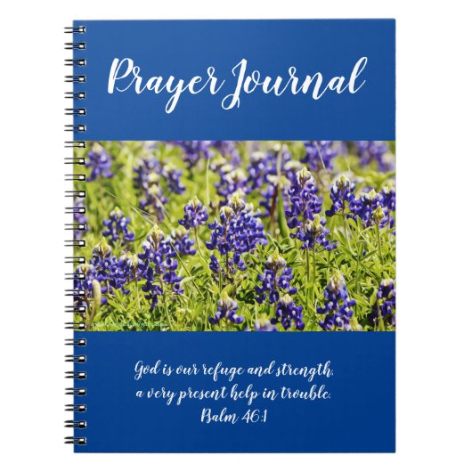 Bluebonnets Prayer Journal Notitieboek (Voorkant)