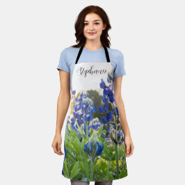 Bluebonnets Texas Bloemen Blauwe Bloemen Lupine Schort