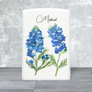 Bluebonnets Texas Blue Floral  waterverf