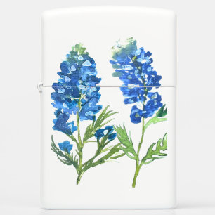 Bluebonnets Texas Blue Floral  waterverf