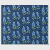 Bluebonnets Texas Blue Flowers Waterverf Cadeaupapier (Vlak)