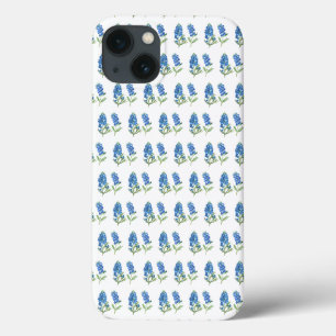 Bluebonnets Texas Blue Flowers Waterverf iPhone 13 Hoesje