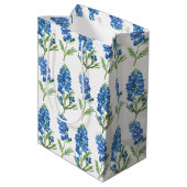 Bluebonnets Texas Blue Flowers Waterverf Medium Cadeauzakje (Achterkant Gekanteld)