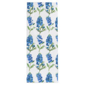 Bluebonnets Texas Blue Flowers Waterverf Wijn Cadeautas (Achterkant)