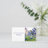 Bluebonnets Texas Company Floral Carte de visite (Debout devant)