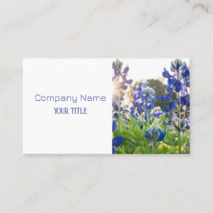 Bluebonnets Texas Company Floral Carte de visite