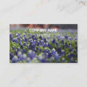 Bluebonnets Texas Company Floral Visitekaartje