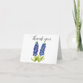 Bluebonnets Texas Flowers Baby shower Merci (Devant)