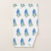 Bluebonnets Texas State Blue Flowers Aquarelle (Serviette à main)