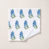 Bluebonnets Texas State Blue Flowers Aquarelle (Gant de toilette)