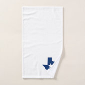 Bluebonnets Texas State Blue Flowers Aquarelle (Serviette à main)