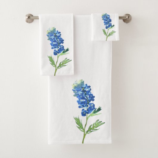 Bluebonnets Texas State Blue Flowers Aquarelle (En situation)