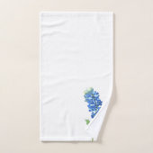 Bluebonnets Texas State Blue Flowers Aquarelle (Serviette à main)